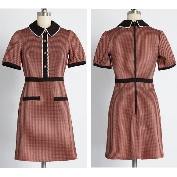 Modcloth Dresses Modcloth Scholastic Classic Collar Babydoll Dress Poshmark
